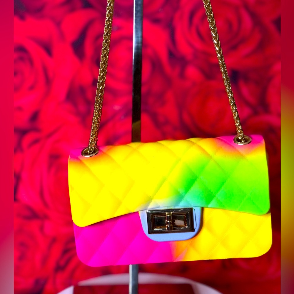 Rainbow pastel colored👜